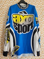 Maillot Motocross AXO Sport vintage 90'S Shirt Vintage Jersey Moto Homme - L