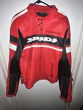 SPIDI Motosport Collection Leather Motorcycle Jacket with Pads Size 54