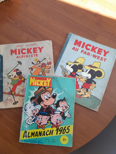 Lot livres mickey - un,