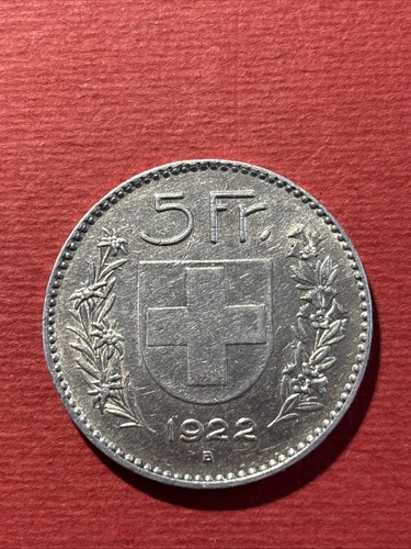 Francs suisse argent 1922 - 5,