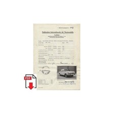 1964 BMW 1600 Testblatt O.N.S
