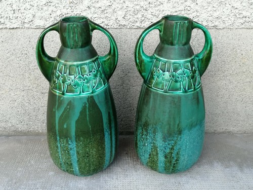 Paire vase art - , nouveau