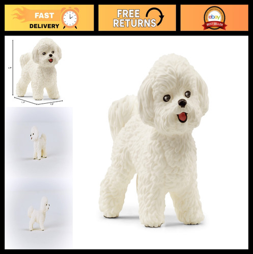 Bichon frise dog figurine - dog,