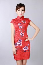 Jolie Mini Robe Chinoise