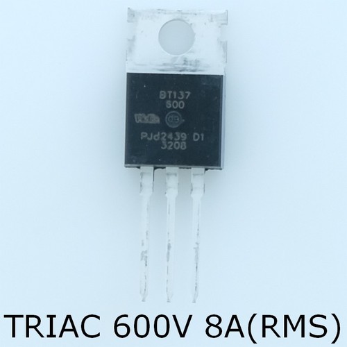 Bt137 600 triac 600v - 600v, 8a