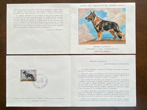 Carte 1er jour - monaco, timbre