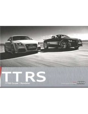 ▄▀▄ Brochure AUDI TT RS Coupé / Roaster (Anglais) 2009 ▄▀▄