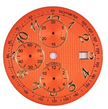 Cadran Chrono Valjoux 7750 Calendrier Heures 3 Diamètre 35,00 MM Chiffres Arabes