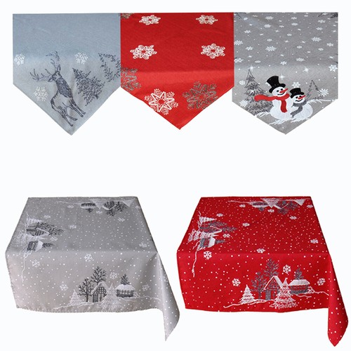 Nappe milieu table noël - table,
