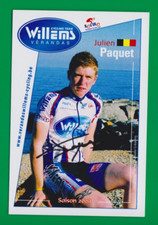 CYCLING cycling card JULIEN PACK team WILLEMS Verandas 2009 Signed