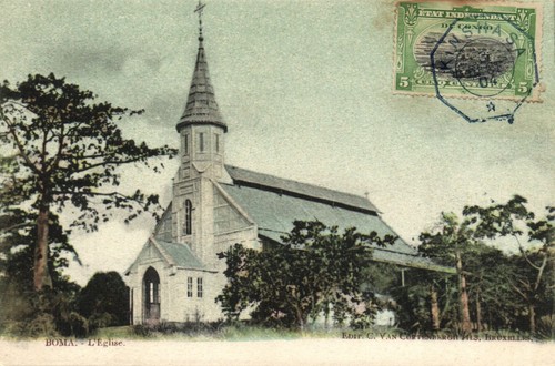 Belgian congo boma eglise - belgian,