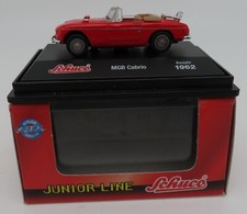 MICRO METAL DIE CAST SCHUCO MG MGB CONVERTIBLE RED 1/72 IN BOX #3316159