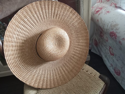 Ancien chapeau paille - chapeau,