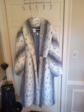 VTG Olympia Limited Faux Fur Chinchilla style Coat Oversized XL