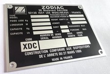 Plaque constructeur bateau