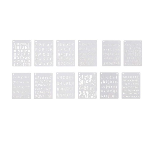 Sheets pochoir alphabet - ,