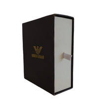Giorgio Armani Italy Brown Cardboard Gold Logo Storage Box Box Box