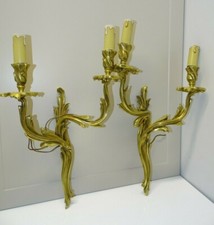 -2 APPLIQUES BRONZE St. LOUIS