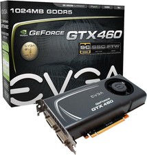 EVGA GeForce GTX 460 Superclocked EE 1024 MB DDR5 PCI-e2.0 Graphics Card