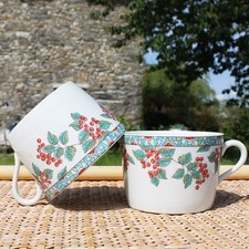 Set de 2 tasses à thé en porcelaine de Limoges