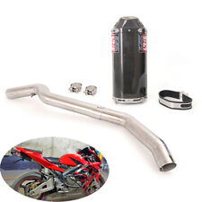 For Honda CBR600RR 2005-2025 F5 Exhaust Tips 51mm Muffler Pipe Real Carbon Fiber