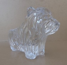 Cendrier chien cristal de
