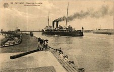 CPA AK Ostende - Depart de la malle SHIPS (763309)