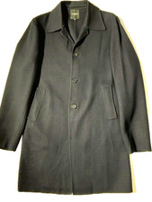 COSTUME NATIONAL HOMME Mens Black Double Faced Wool Slim Coat sz 40 It 50 Italy