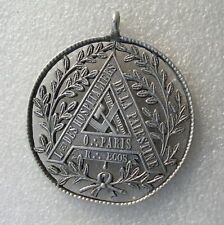 MEDAILLE LOGE DES HOSPITALIERS DE LA PALESTINE orient de Paris  FRANC MACON 