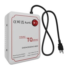 Voltage Converter 110v to 220v Adapter Converter Step Up Transformer (300W)