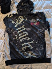 Ed Hardy Christian Audigier Waterproof Zip Up Hoodie 2XL Los Angeles