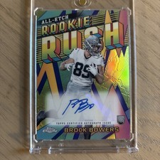 2024 Topps Chrome - All-Etch Rookie Rush Auto Brock Bowers #RRA-BB (AU, RC)