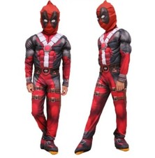 Deadpool Xmen Muscular Costume Child Costume 3 Sizes Disposable