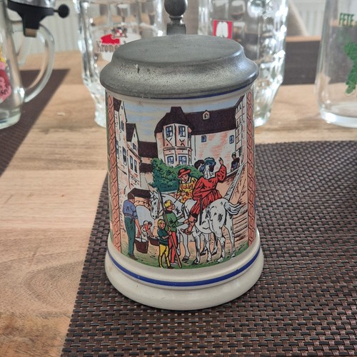 Chope bière terre cuite