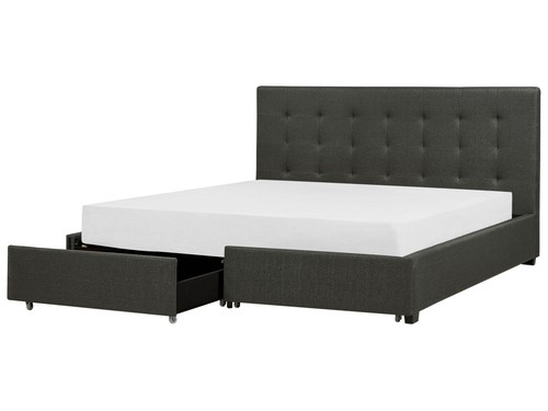 Lit double 180x200 tissu - 180x200, en