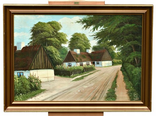 Peinture paysage huile sur - peinture,
