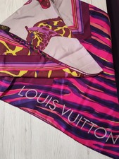 Louis Vuitton Limited Edition "Giraffa Carrè" 100% Silk Scarf Scarf