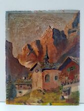 Huile sur Panneau bois  21 x