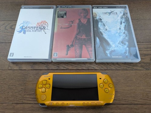 Console sony psp 3000 jaune - console,