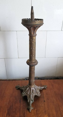 Ancien pique cierge cuivre - ancien, en