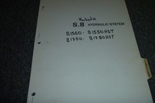 Kubota B1550 B1750 B1550HST B1750HST Utility Tractor Hydraulic System Manual xz
