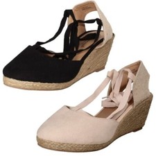 Femmes Savannah Haut Compensé Sandales Espadrilles