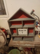 grande horloge déco bois