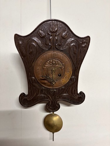 Horloge ancienne bois e - ancienne, 19