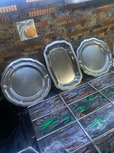 Lot plats ronds cm - 28'cm, en