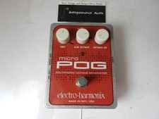Electro Harmonix Micro POG Polyphonic Octave Generator Effects Pedal Free US S&H