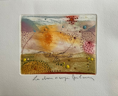 René carcan gravure originale - rené,