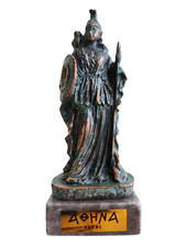 Statue en bronze de la déesse de la sagesse Athéna avec socle en marbre 5,71 ...