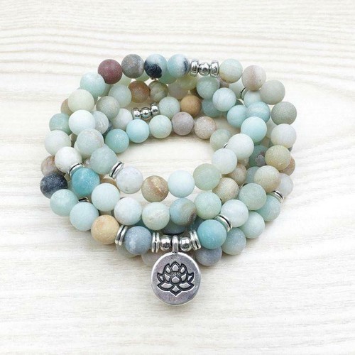 Bracelet mala lotus de - "lotus",