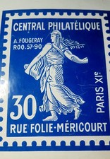 Très rare plaque émaillée
